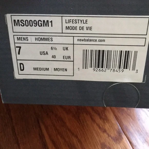 Men’s NB new balance 009 grey NEW - Picture 6 of 6